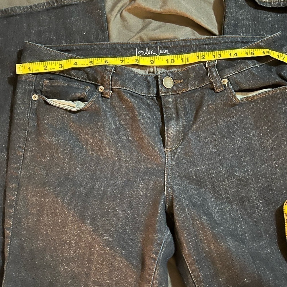 LONDON Flare Jean Dark Wash size 14 - Picture 4 of 7